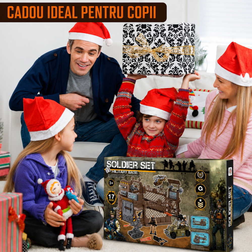 Set Militar de Jucarie Pentru Copii KidProtect Battle Fortress Command