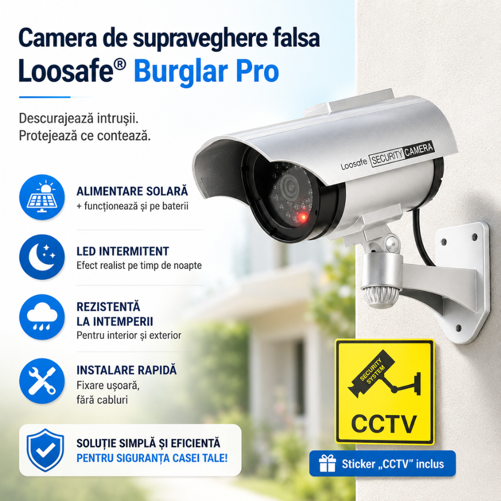 Camera de supraveghere falsa Loosafe Burglar Pro