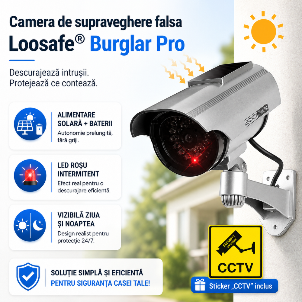 Camera de supraveghere falsa Loosafe Burglar Pro