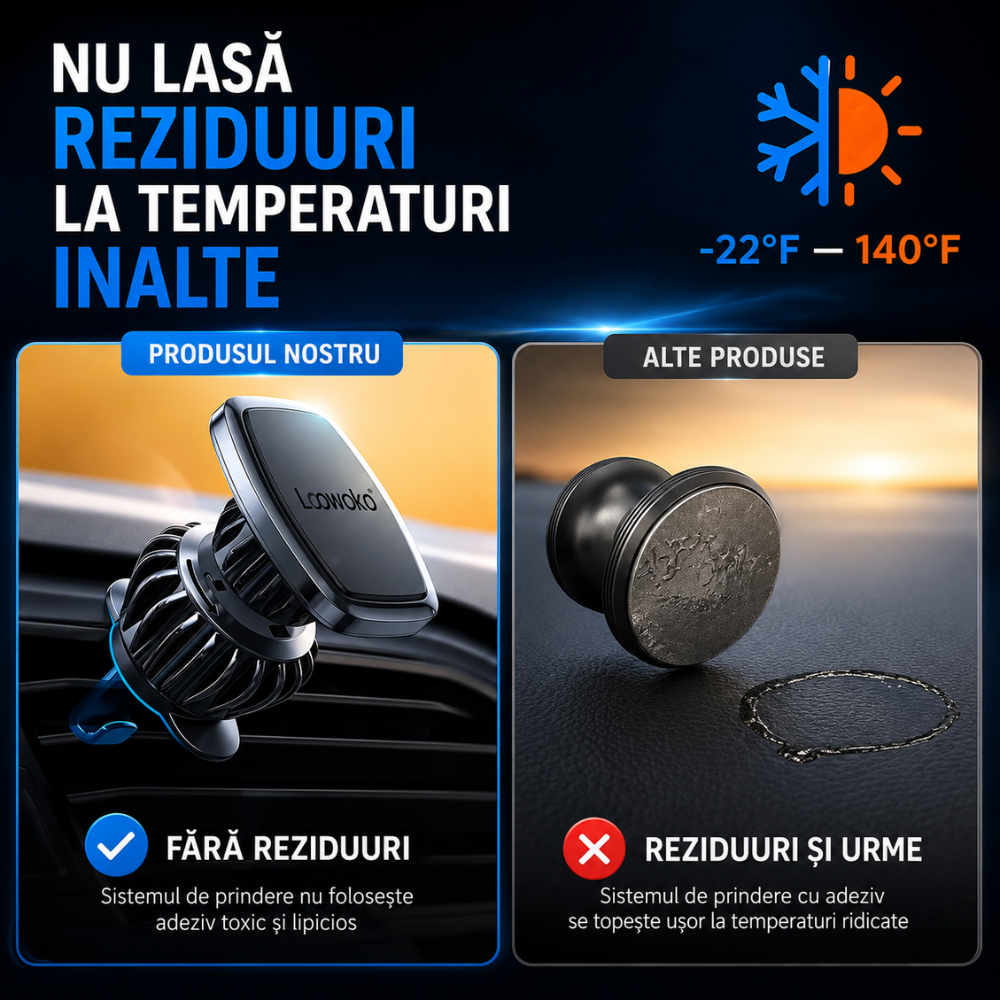 Suport telefon auto magnetic Loowoko Fix IT