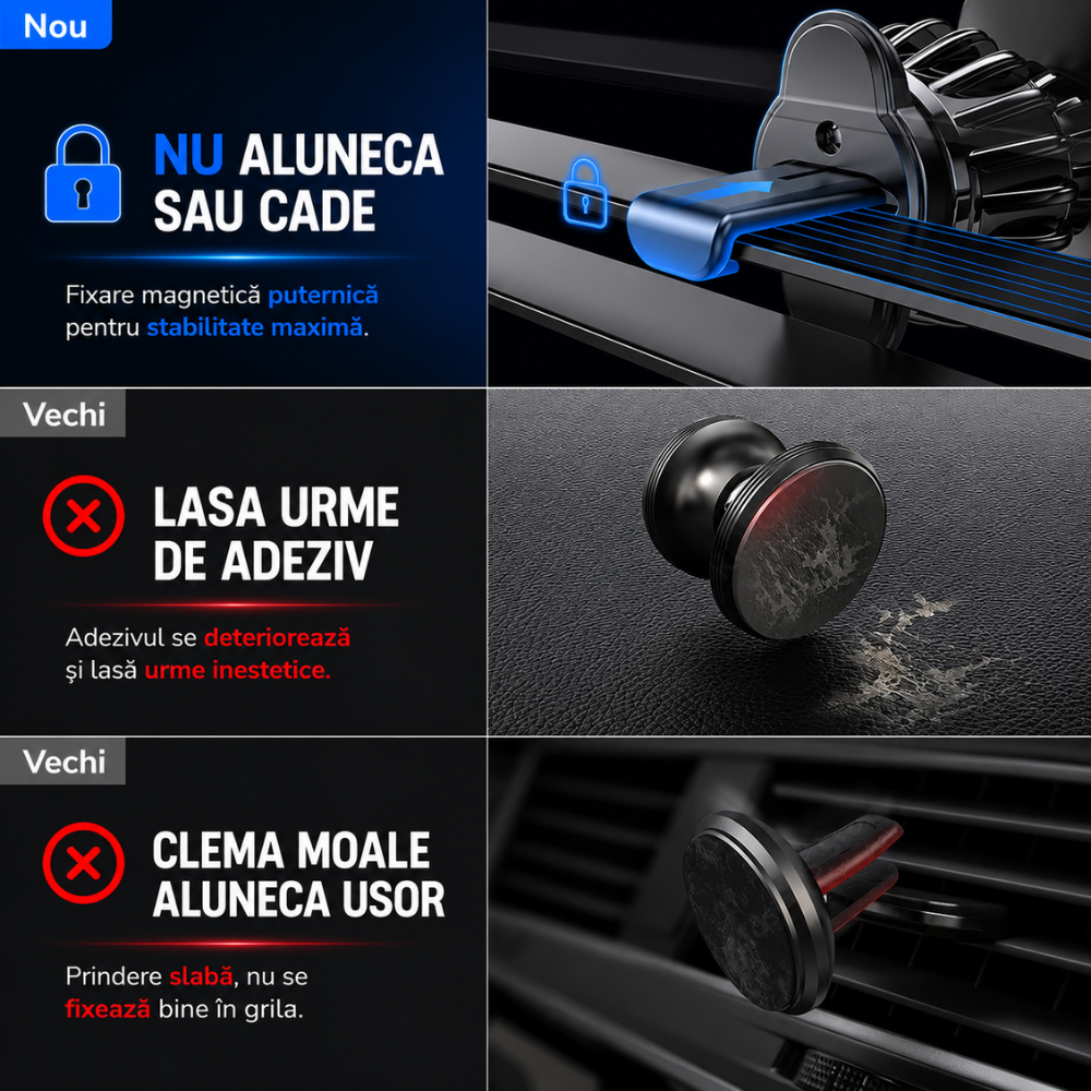 Suport telefon auto magnetic Loowoko Fix IT