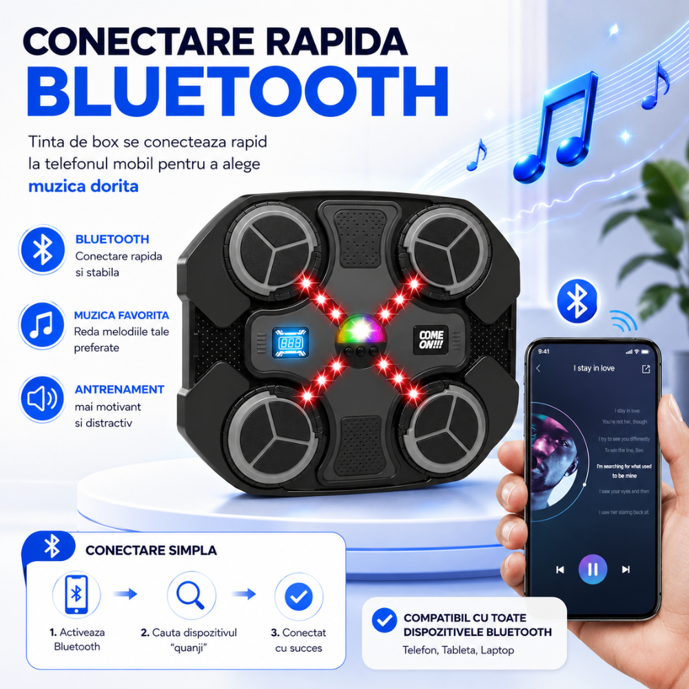 Tinta Lovituri Box Jucarie Pentru Copii Kidprotect Strike Zone, Negru