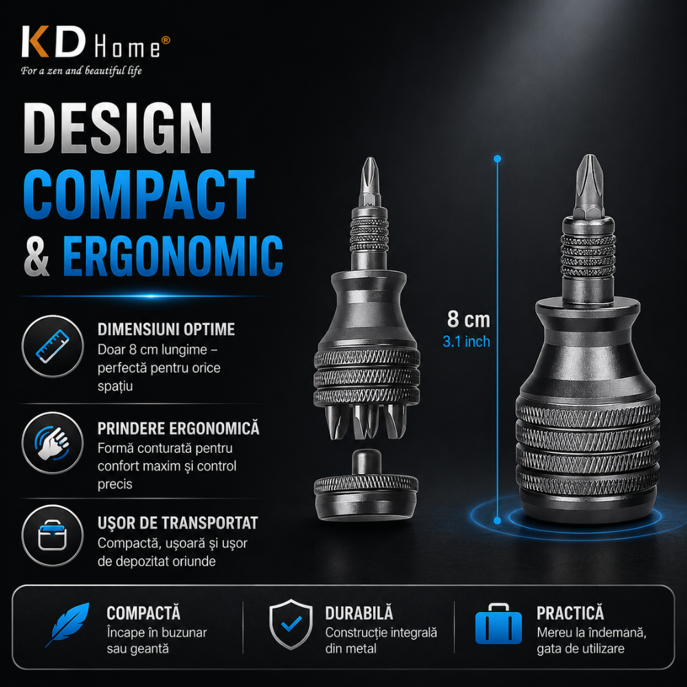 Set Mini Surubelnita Magnetica KD Home TwistMate Multi