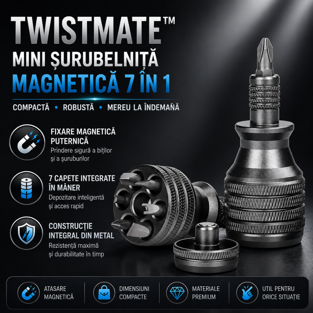 Set Mini Surubelnita Magnetica KD Home TwistMate Multi