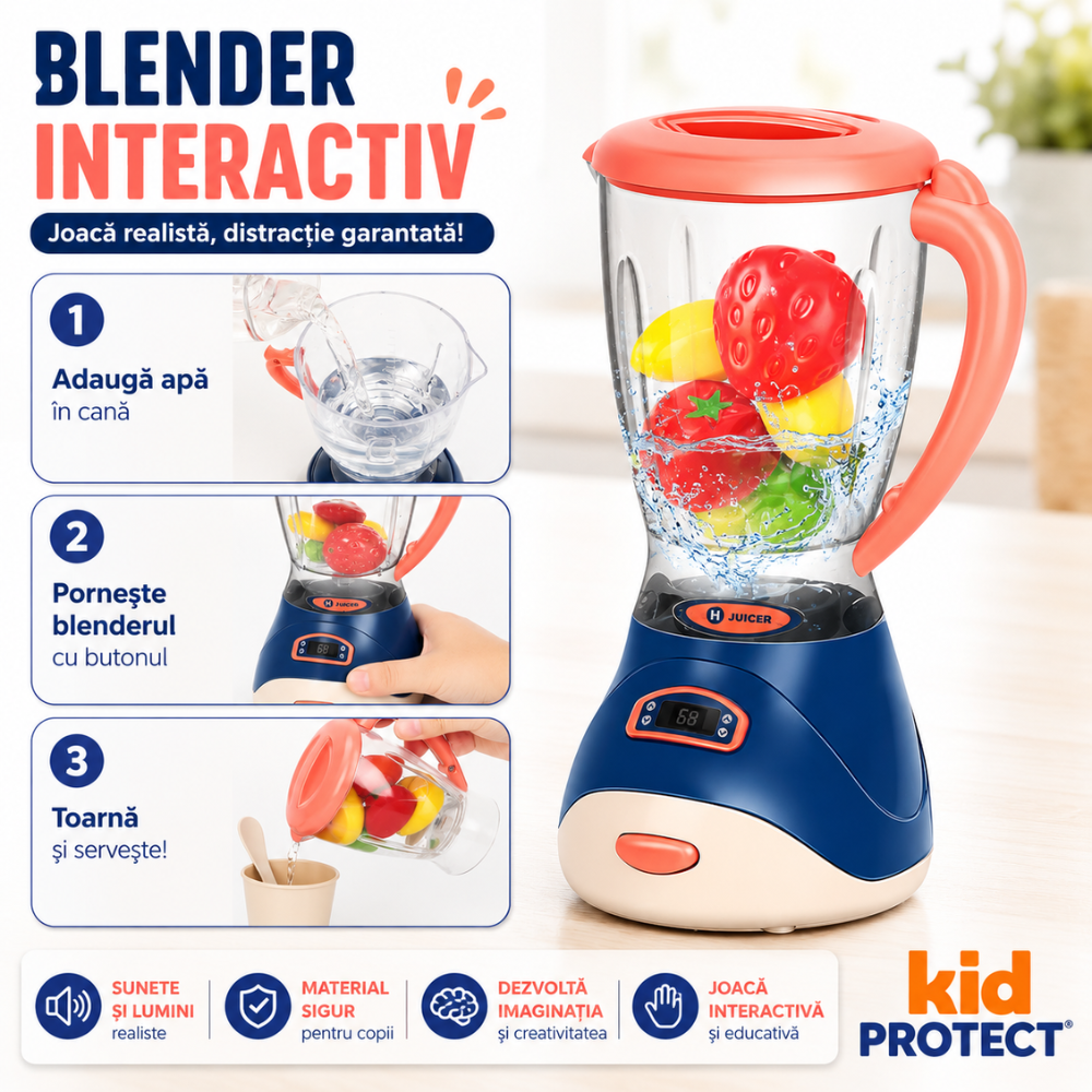 Set Accesorii Bucatarie Copii KidProtect Little Chef Deluxe Set