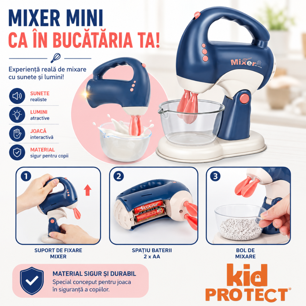 Set Accesorii Bucatarie Copii KidProtect Little Chef Deluxe Set