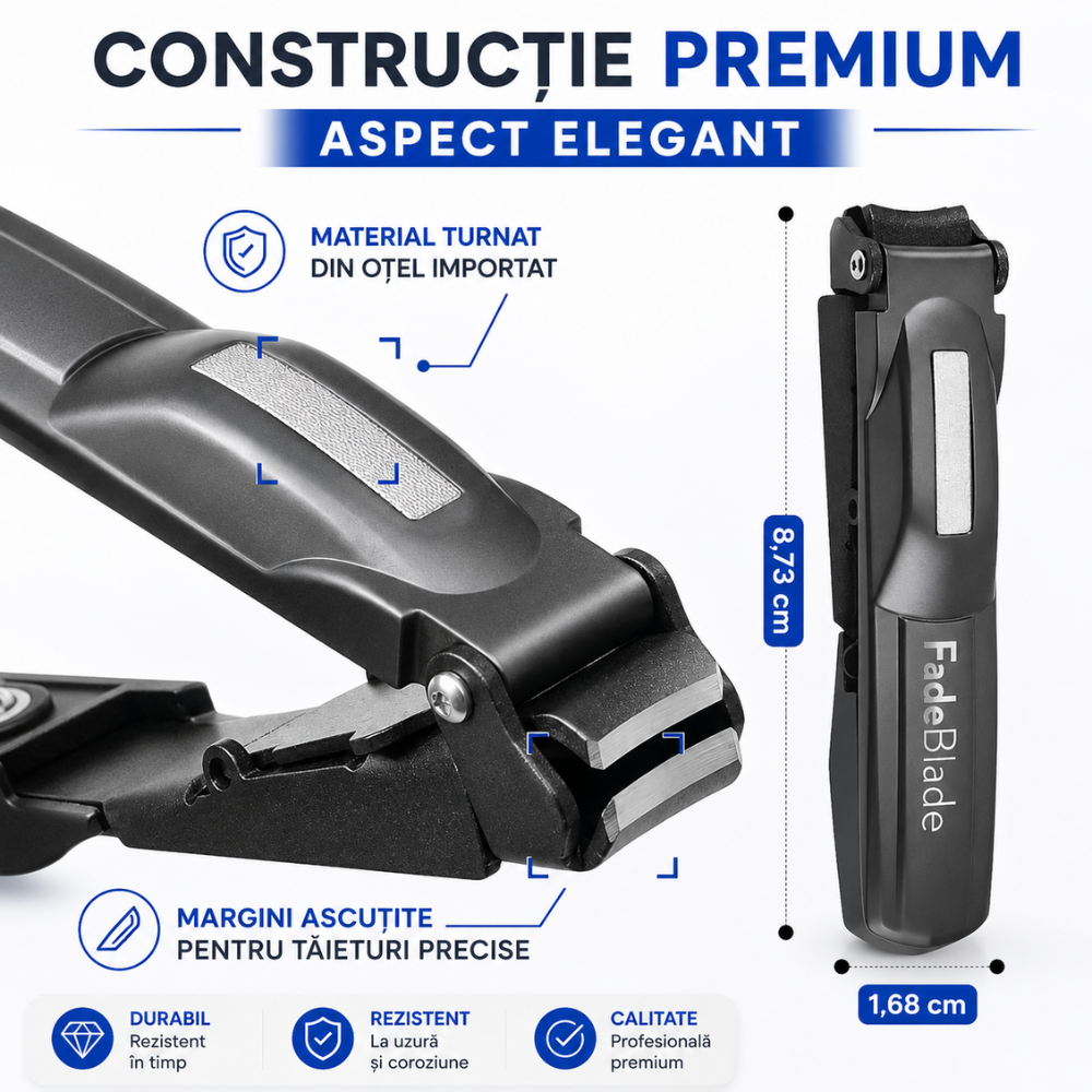 Clestisor Unghii Tip Unghiera Profesional FadeBlade NailAura Pro