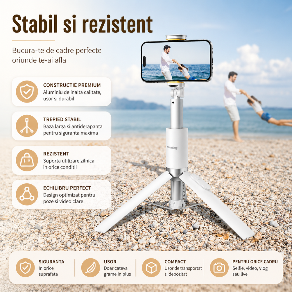 Trepied Foto Telescopic Premium Profesional Techone Photo Buddy Light