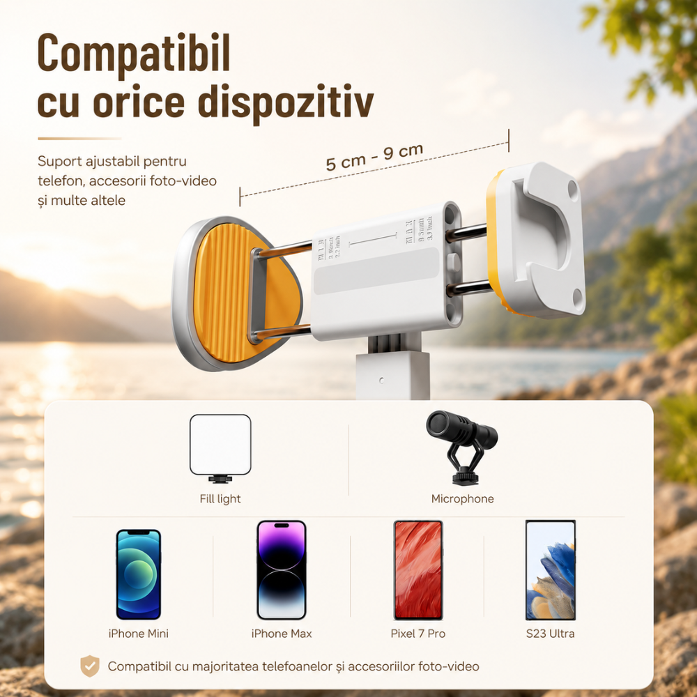 Trepied Foto Telescopic Premium Profesional Techone Photo Buddy Light