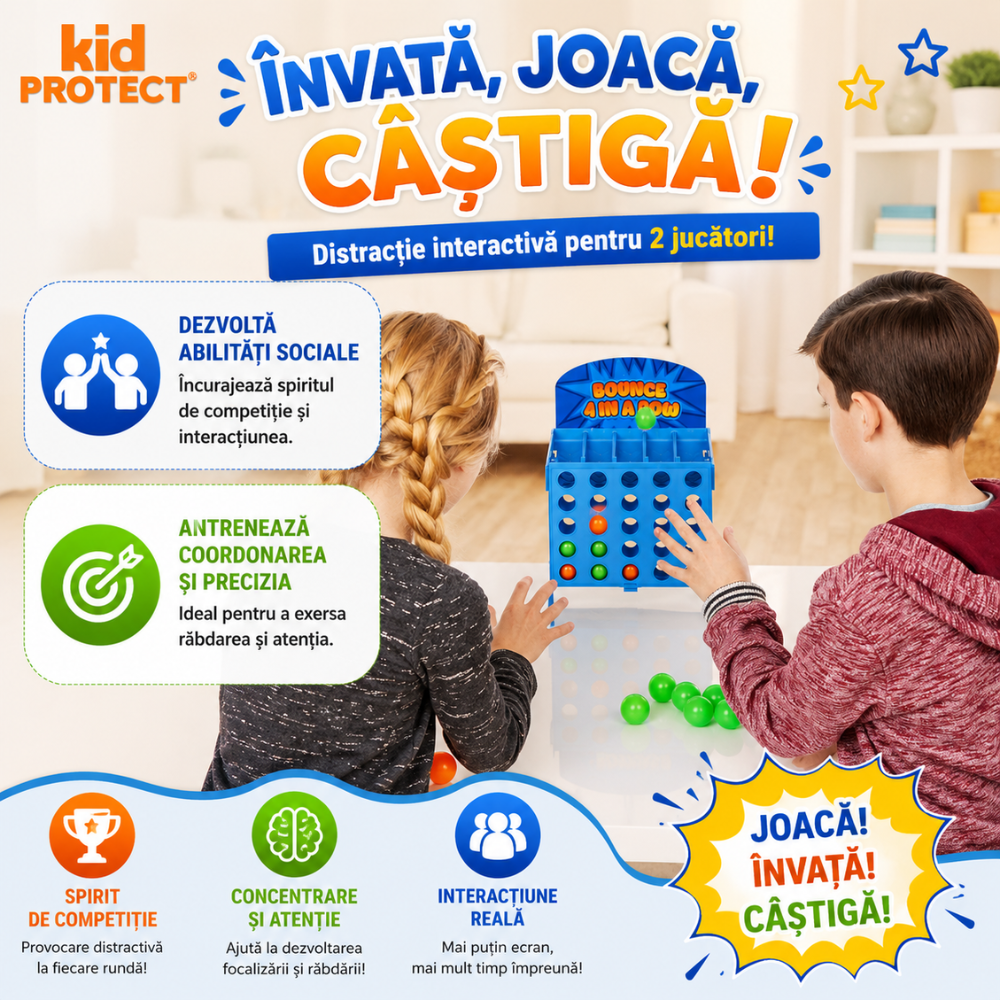 Joc de Societate de Masa KidProtect Bouncy Aim