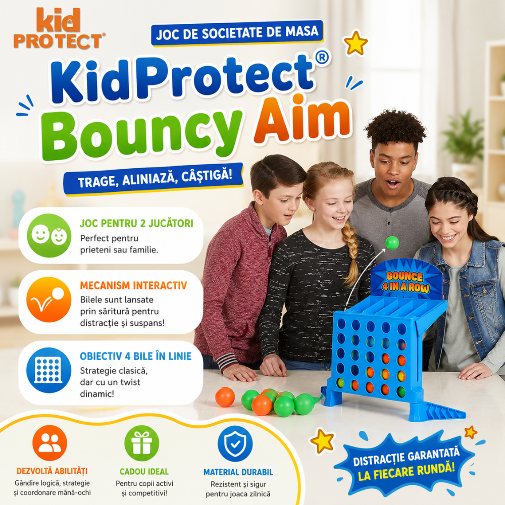 Joc de Societate de Masa KidProtect Bouncy Aim
