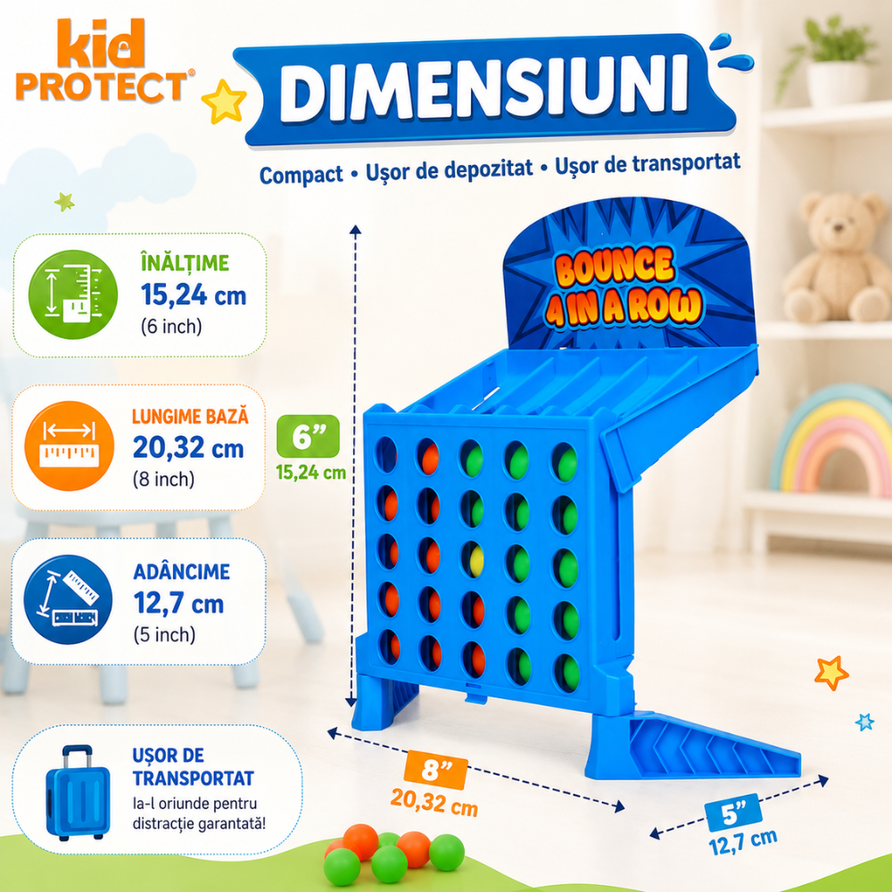 Joc de Societate de Masa KidProtect Bouncy Aim