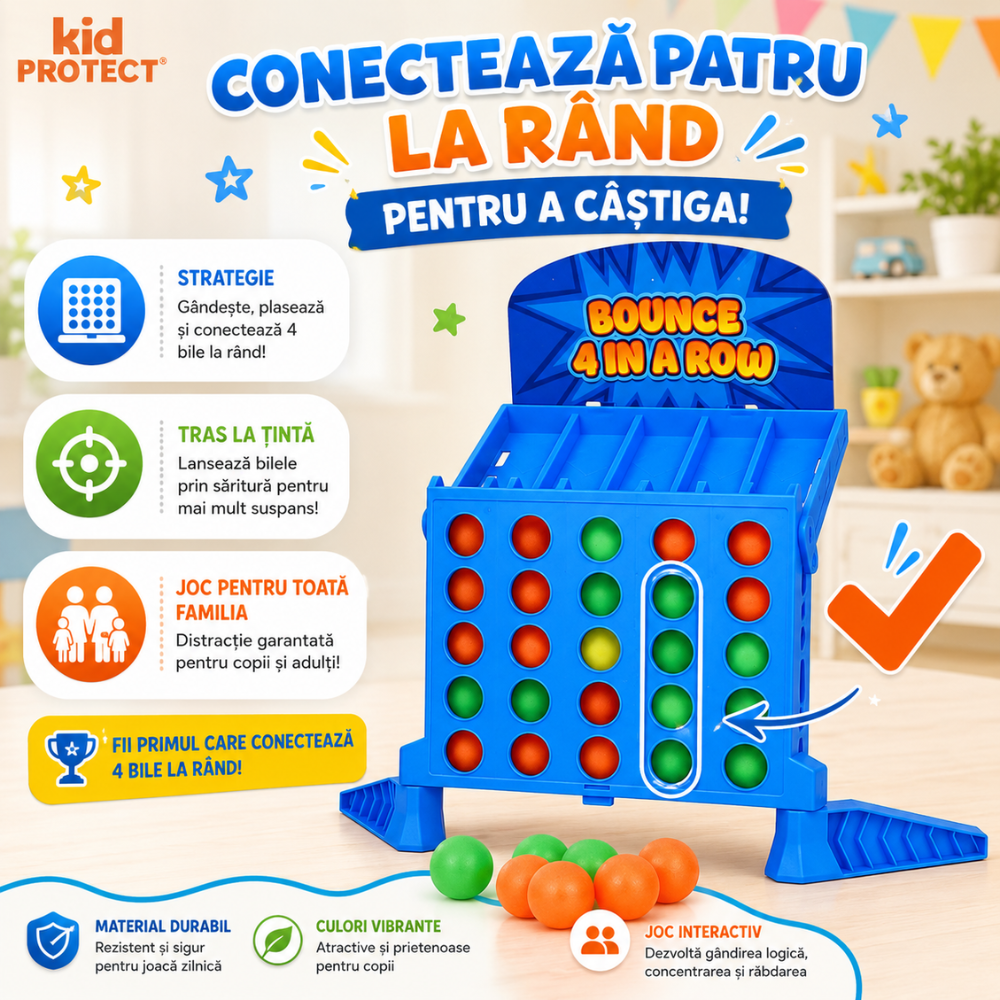 Joc de Societate de Masa KidProtect Bouncy Aim