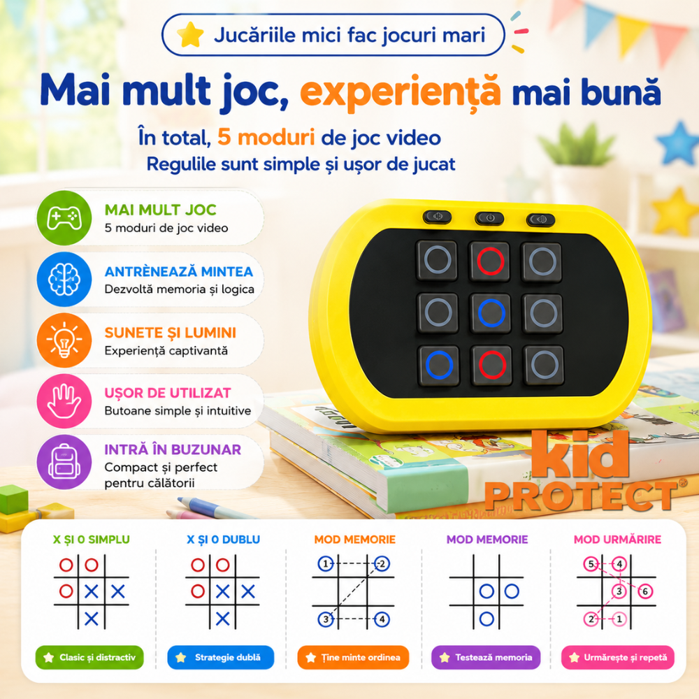 Joc Interactiv Electronic X si 0 KidProtect NextMove XO