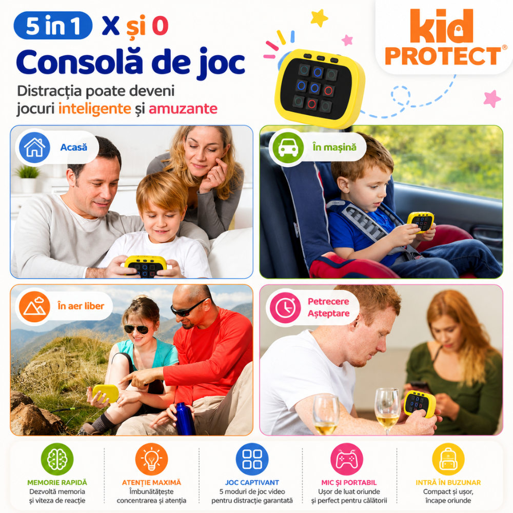 Joc Interactiv Electronic X si 0 KidProtect NextMove XO