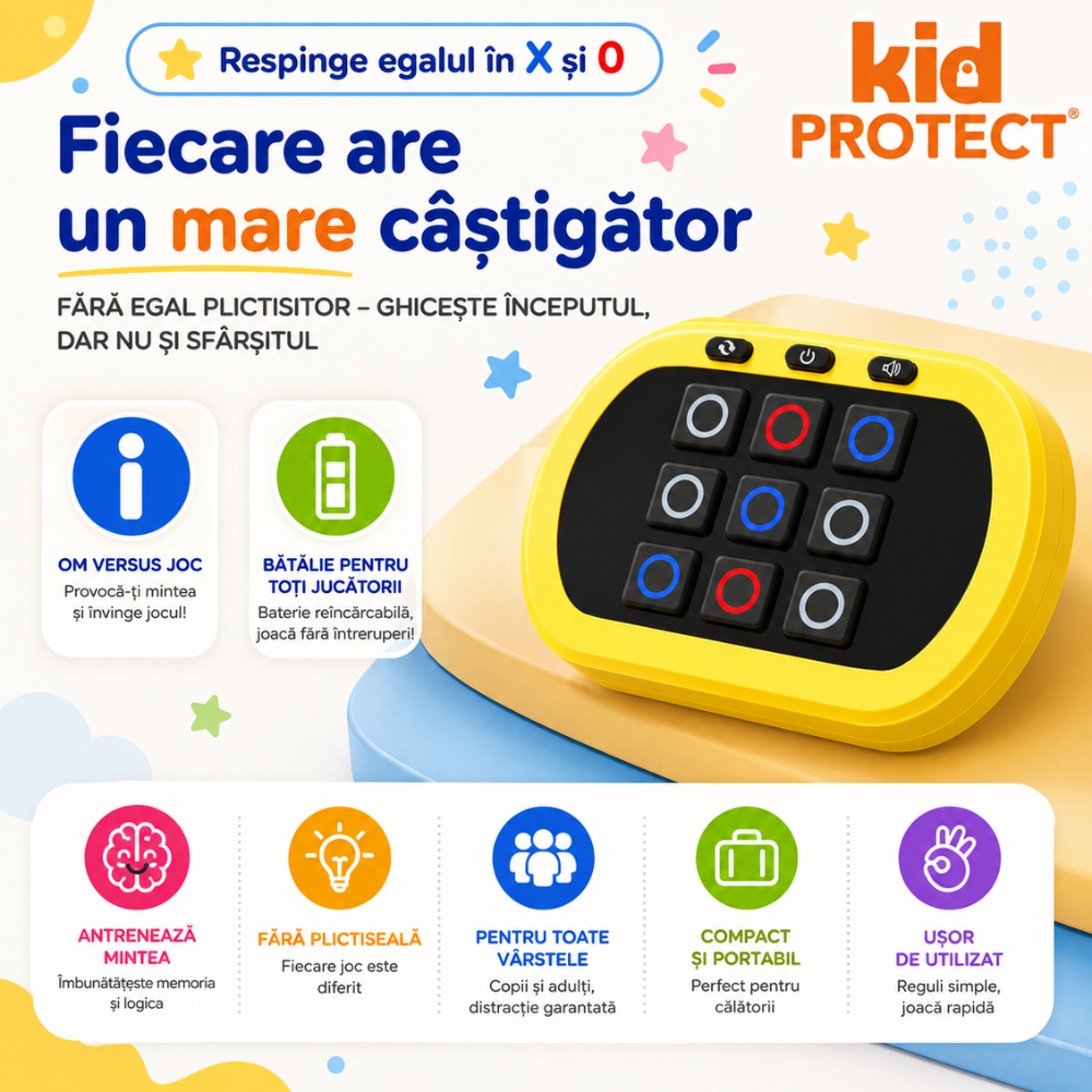 Joc Interactiv Electronic X si 0 KidProtect NextMove XO