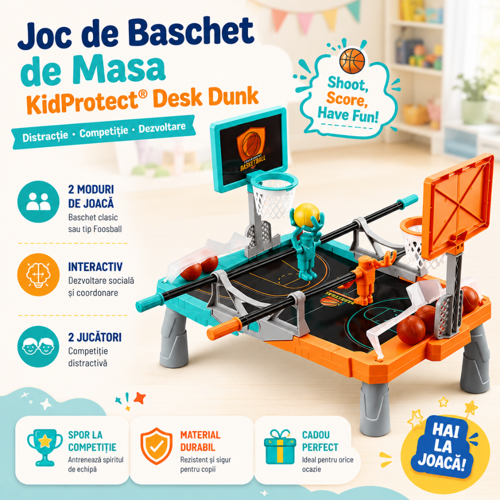 Joc de Baschet de Masa KidProtect Desk Dunk