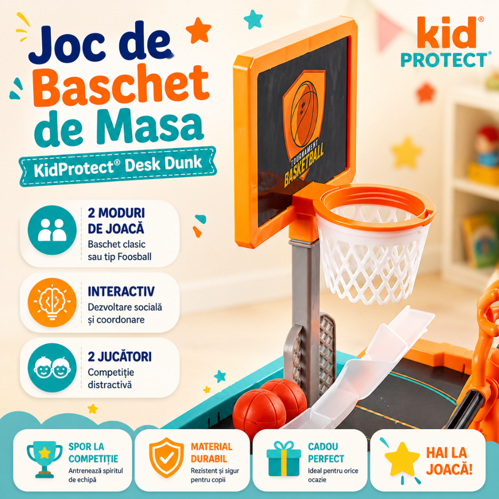 Joc de Baschet de Masa KidProtect Desk Dunk