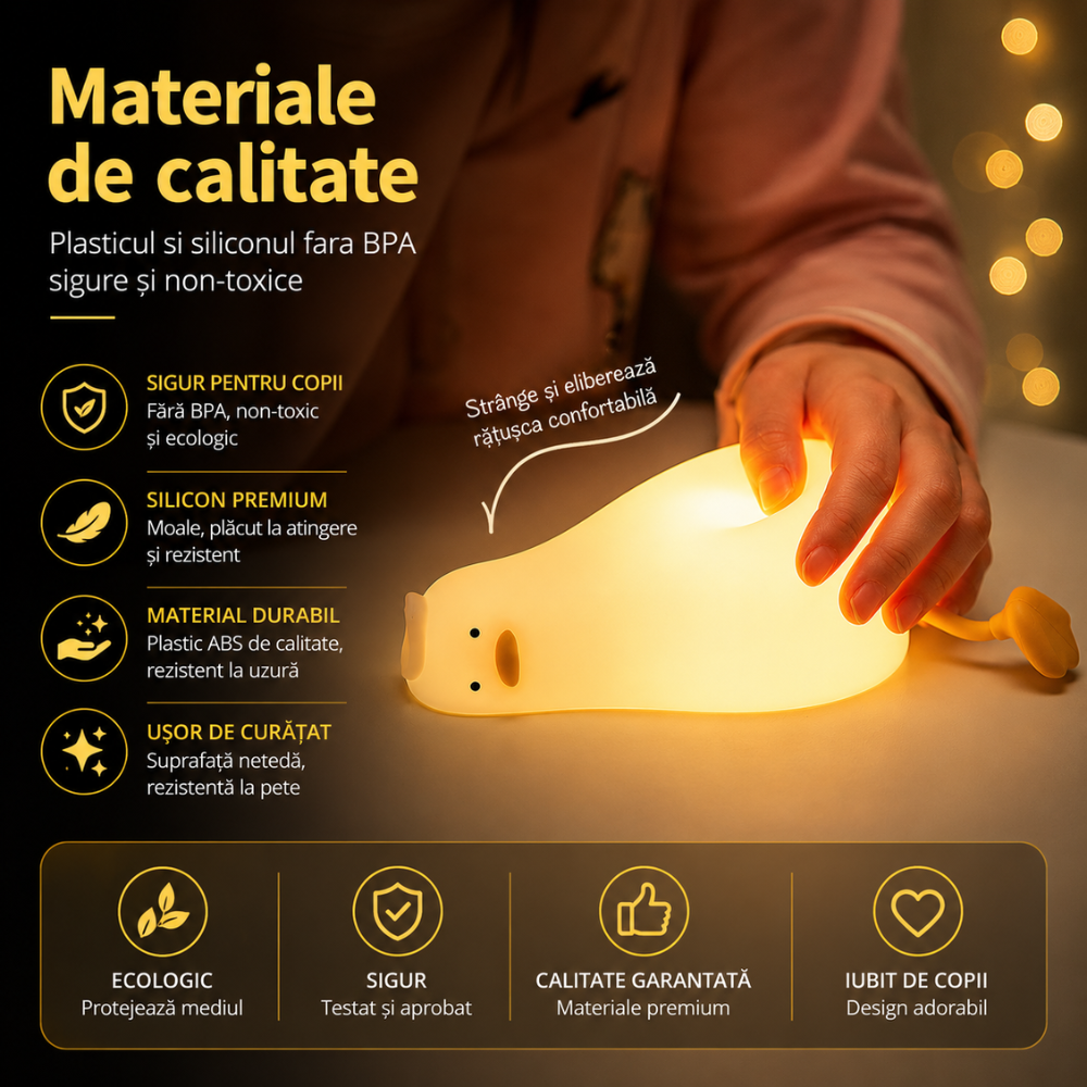 Lampa de Veghe Copii Techone Ratusca Adormita Touch