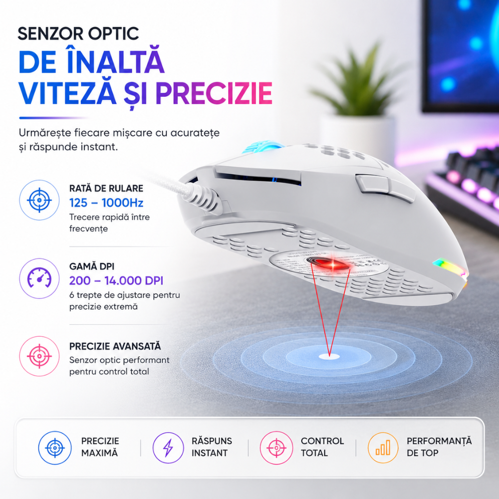 Mouse Gaming Profesional Techone ShadowStrike Pro
