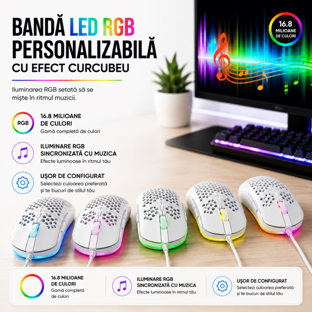 Mouse Gaming Profesional Techone ShadowStrike Pro