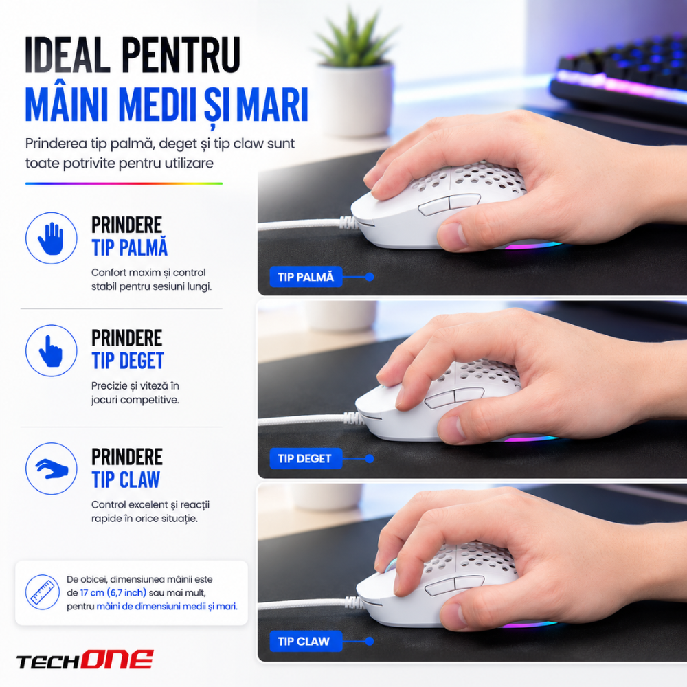 Mouse Gaming Profesional Techone ShadowStrike Pro