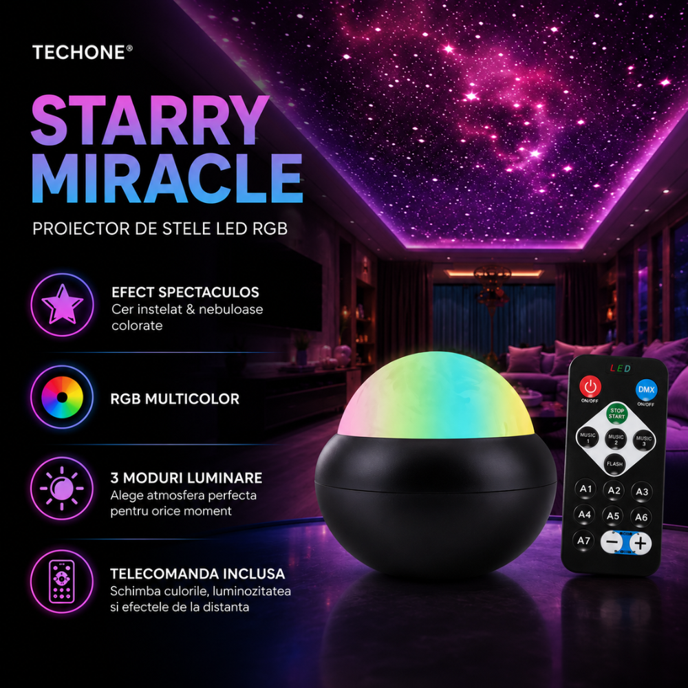 Proiector de Stele Techone Starry Miracle