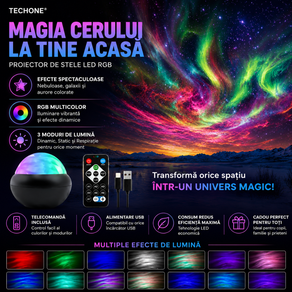 Proiector de Stele Techone Starry Miracle