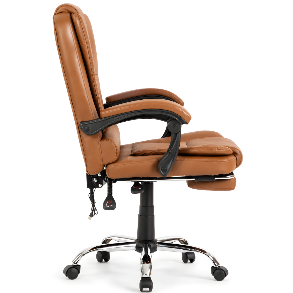 Scaun De Birou Directorial Ergonomic Cu Masaj KD Home® ErgoLux Prime, Maro