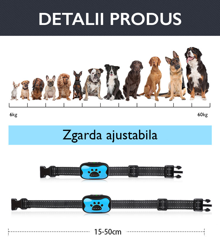 Zgarda anti latrat Techone PET681