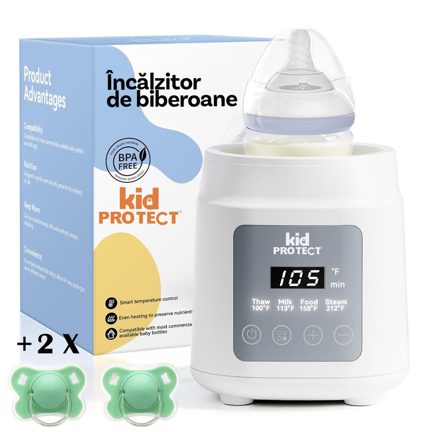 Incalzitor Biberoane si Mancare Multifunctional KidProtect SnuggleHeat