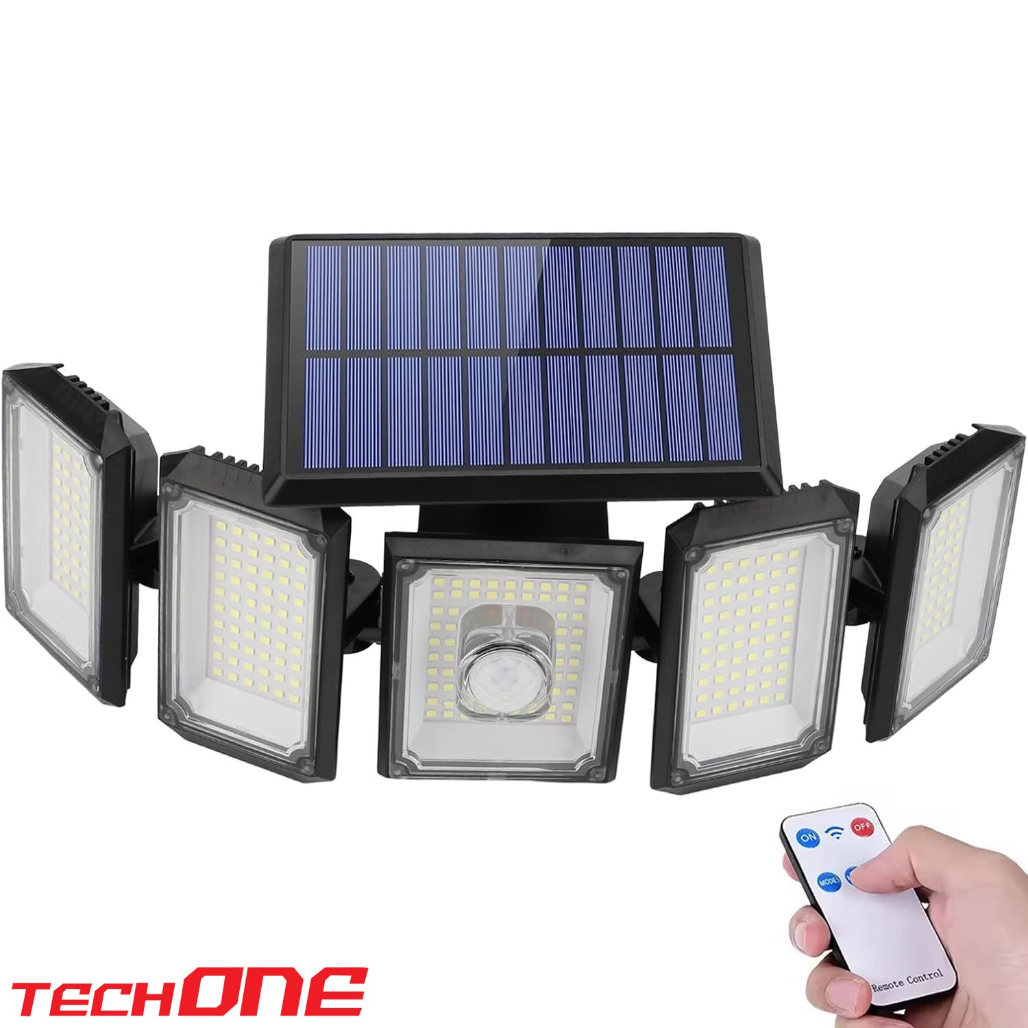 Lampa Solara Cu 5 Proiectoare Techone SolarPentashine
