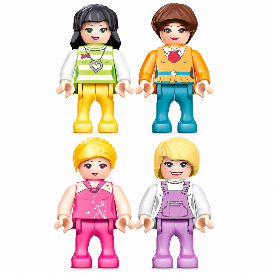 Set de Constructie cu Piese Tip Blocuri Constructie 430 Piese MiniBric Merry-Go-Round, 4566