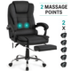 Scaun De Birou Directorial Ergonomic Cu Masaj KD Home ErgoLux Prime, Negru