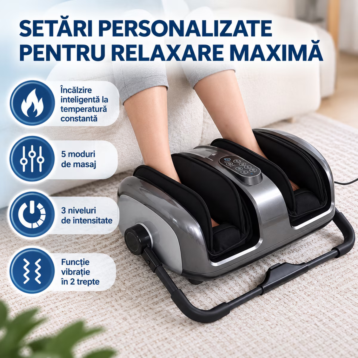 Aparat de Masaj Picioare si Pulpe 2 in 1 Horigen VitaLFeet