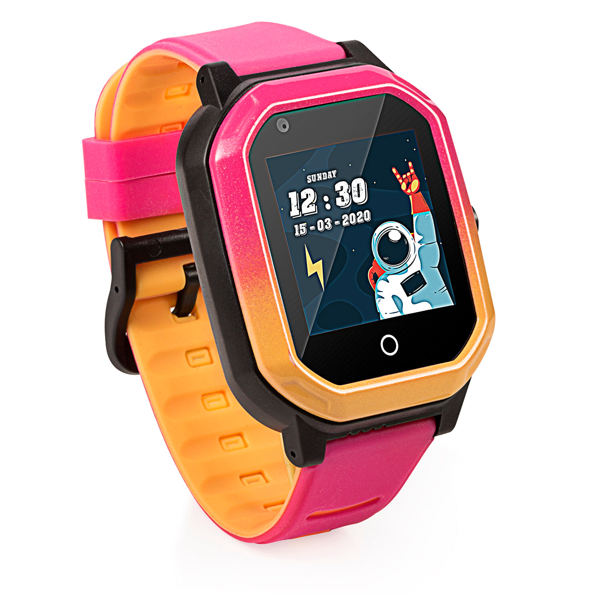 Ceas smartwatch GPS copii Techone KT20 4G, Roz