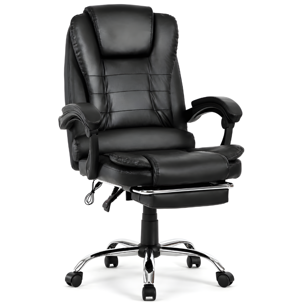Scaun De Birou Directorial Ergonomic Cu Masaj KD Home ErgoLux Prime, Negru
