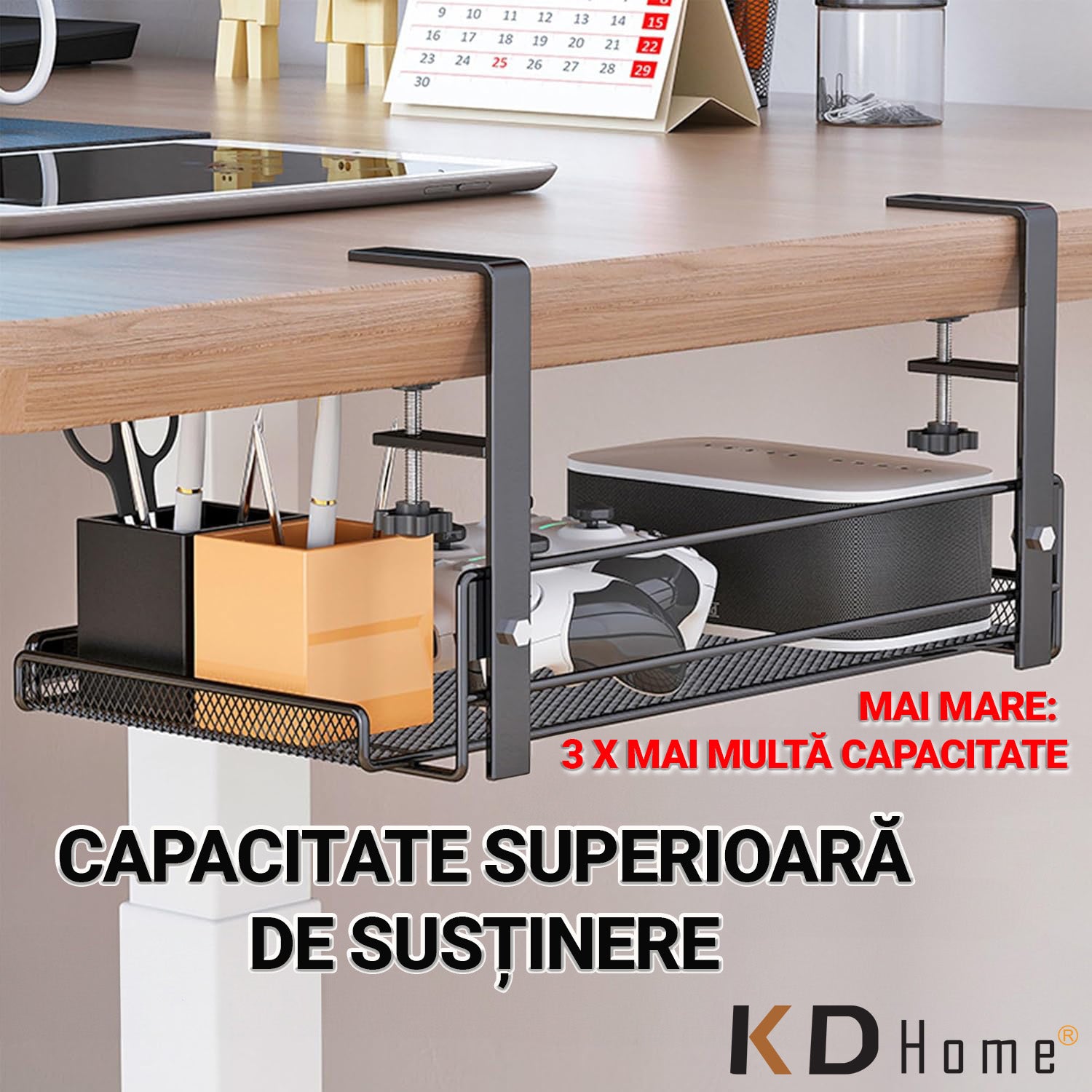 Organizator Birou Tip Suport KD Home DeskNest