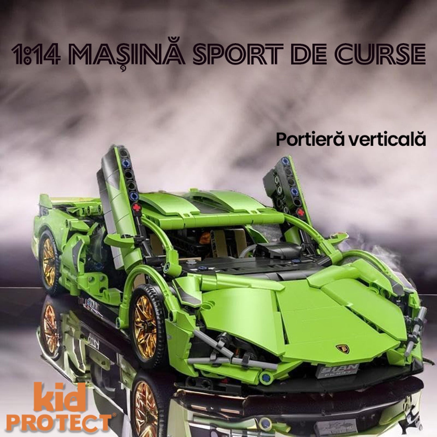 Set de Constructie cu Piese Tip Lego Kidprotect Lamborghini Huracan