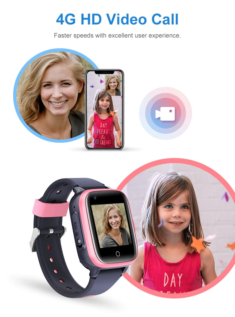 Ceas smartwatch GPS copii Techone CT15 4G, Albastru