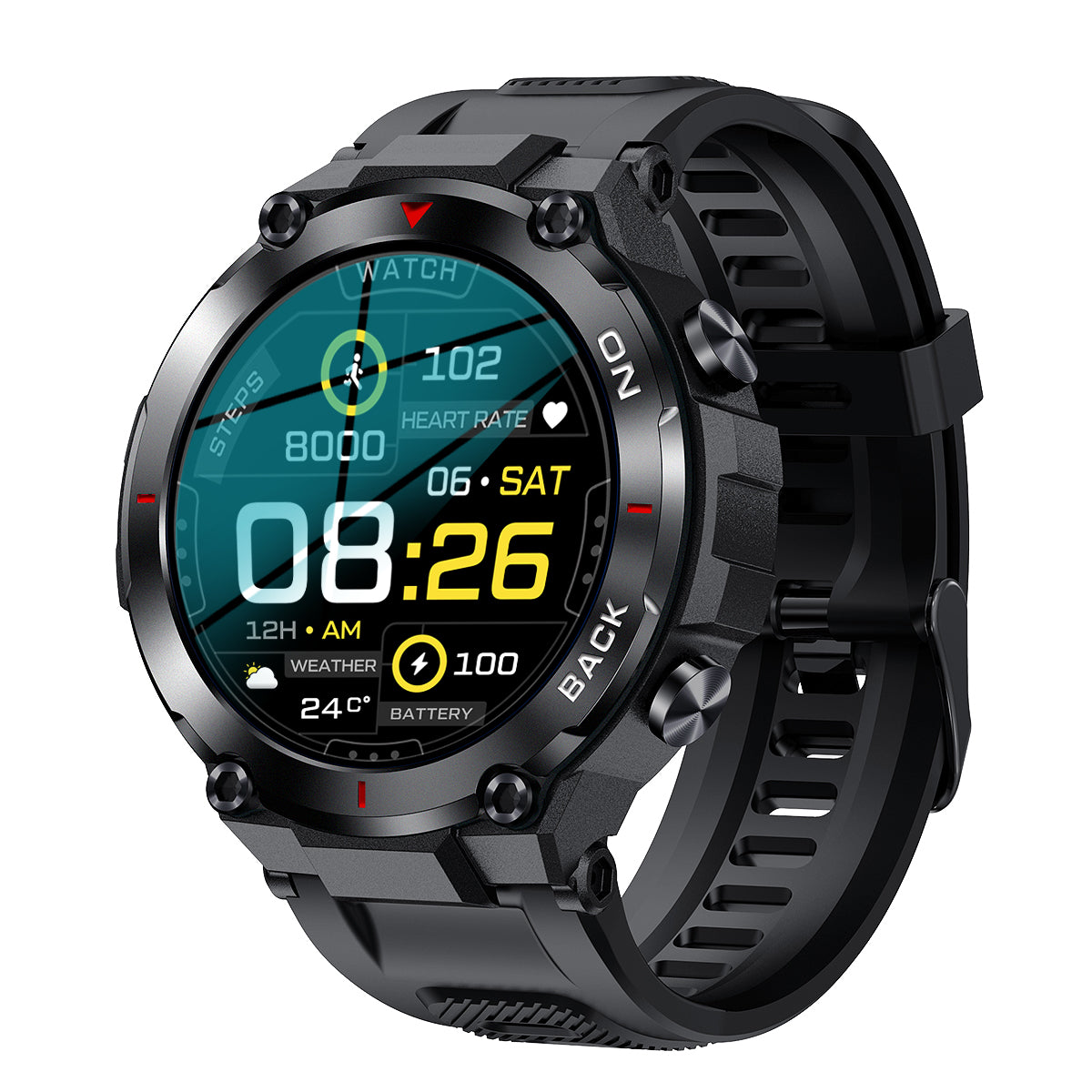 Ceas smartwatch barbati TechONE K37 Tactics