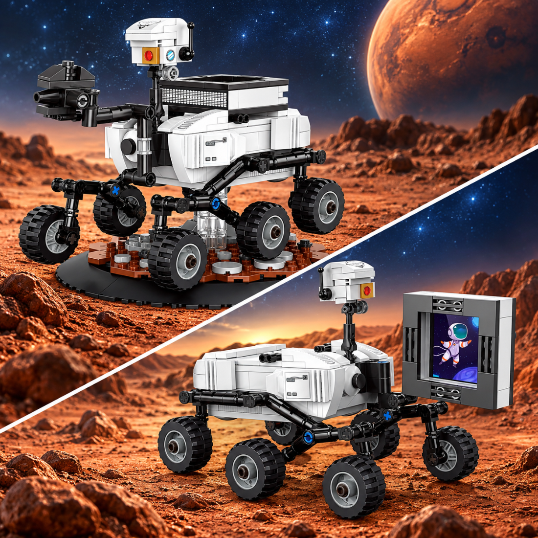 Set de Constructie cu Piese Tip Blocuri Constructie 326 Piese MiniBric Mars Rover 4429