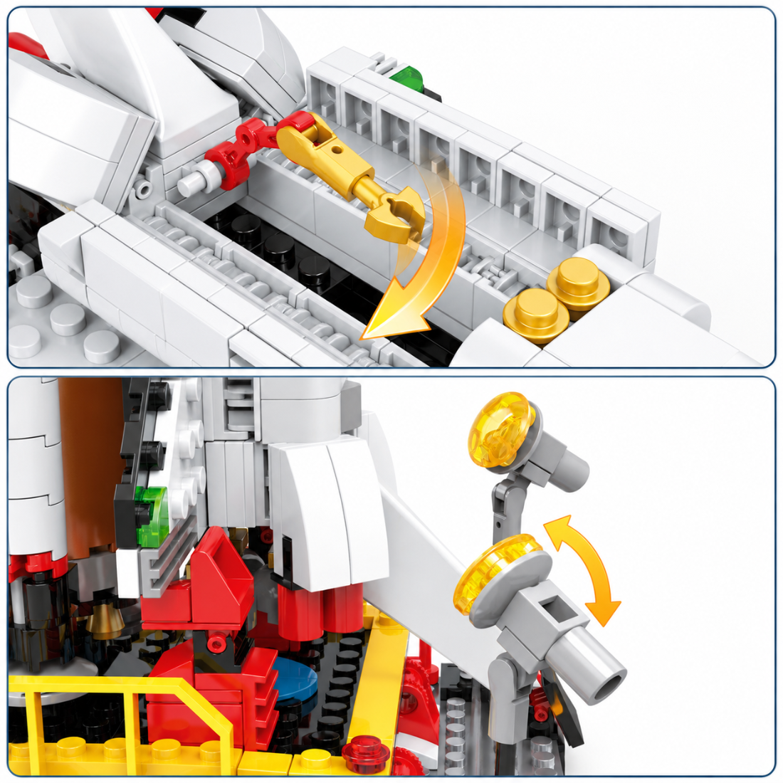 Set de Constructie cu Piese Tip Blocuri Constructie 404 Piese MiniBric Space Shuttle Adventure 4421