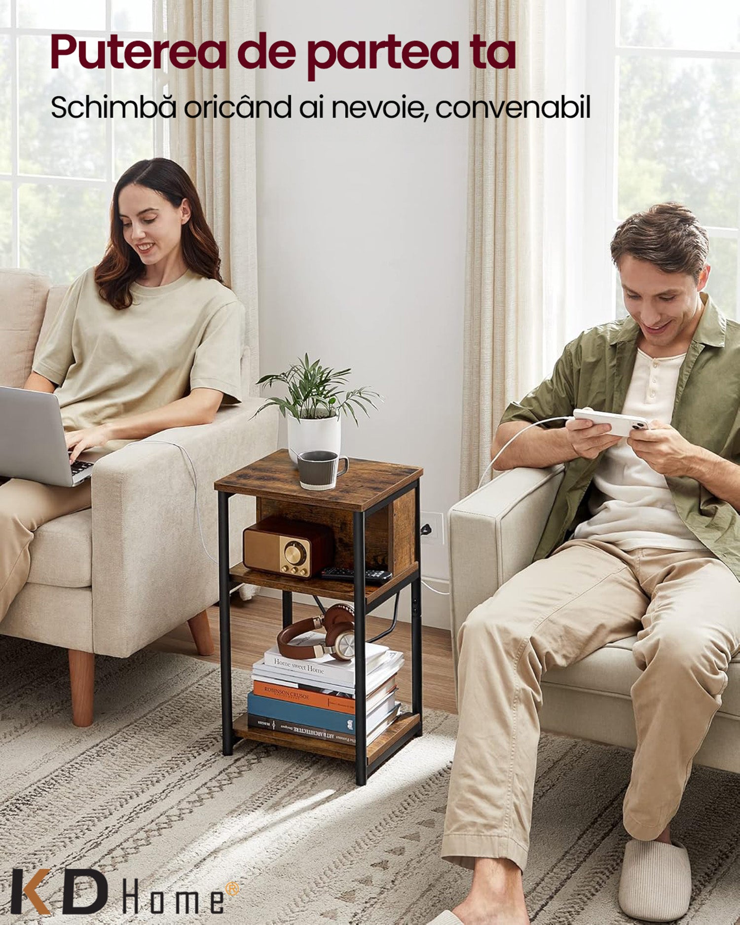 Noptiera cu Priza KD Home NeoDock