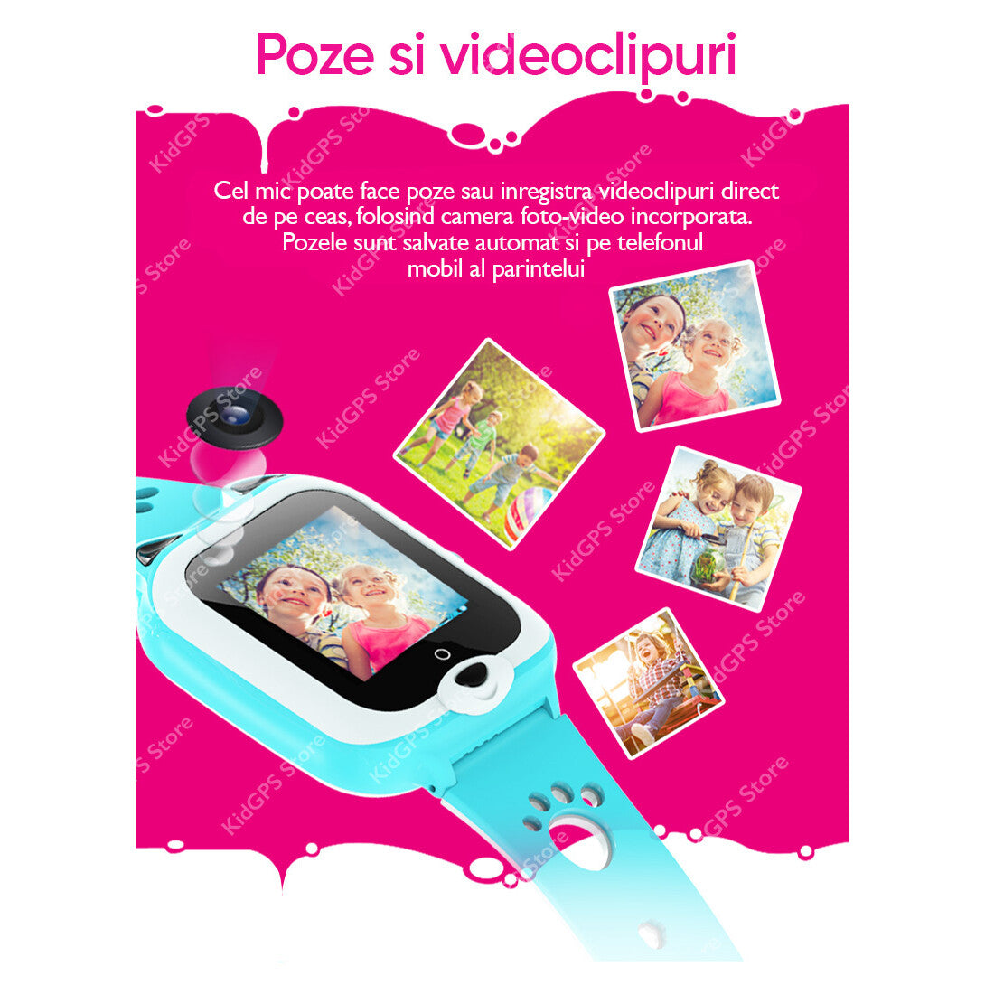 Ceas smartwatch GPS copii Techone™ KT22+ Pro 4G, Albastru