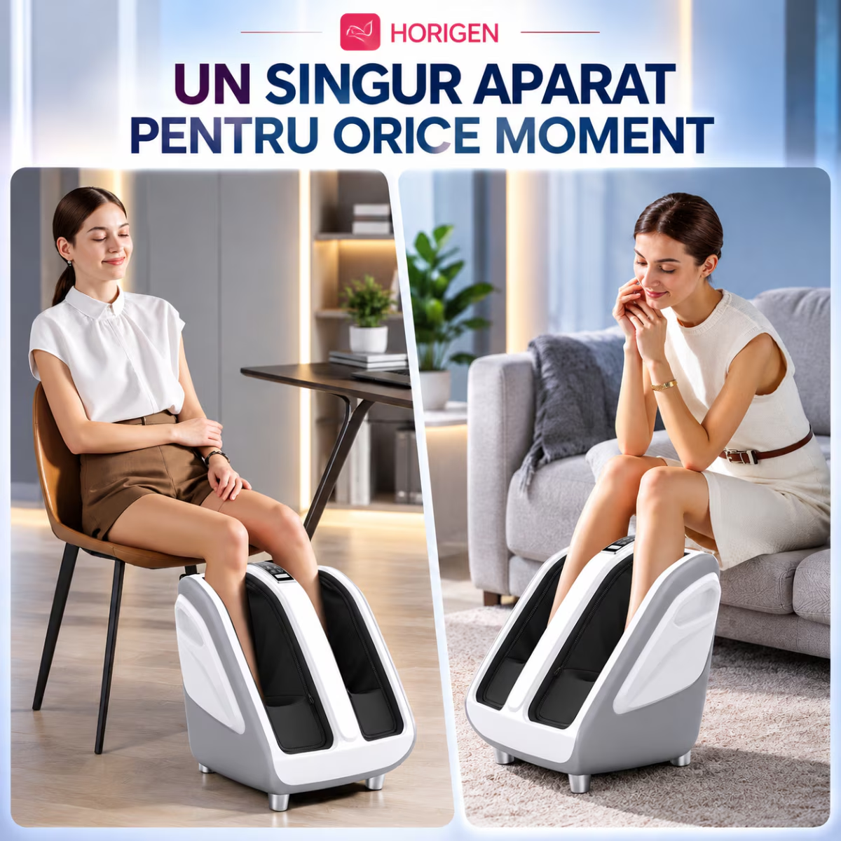 Aparat de Masaj 2 in 1 Picioare Si Pulpe Horigen Zen Step Premium