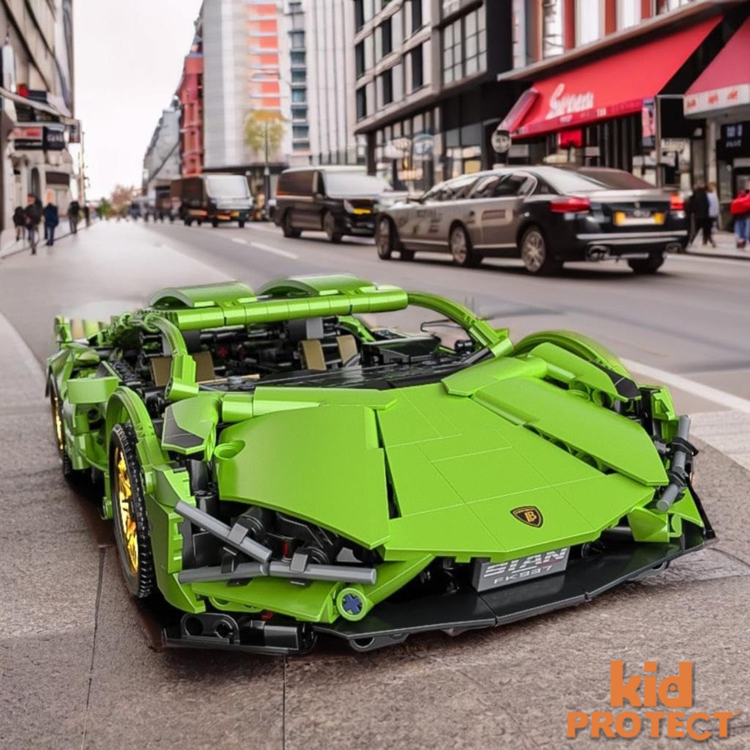 Set de Constructie cu Piese Tip Lego Kidprotect Lamborghini Huracan