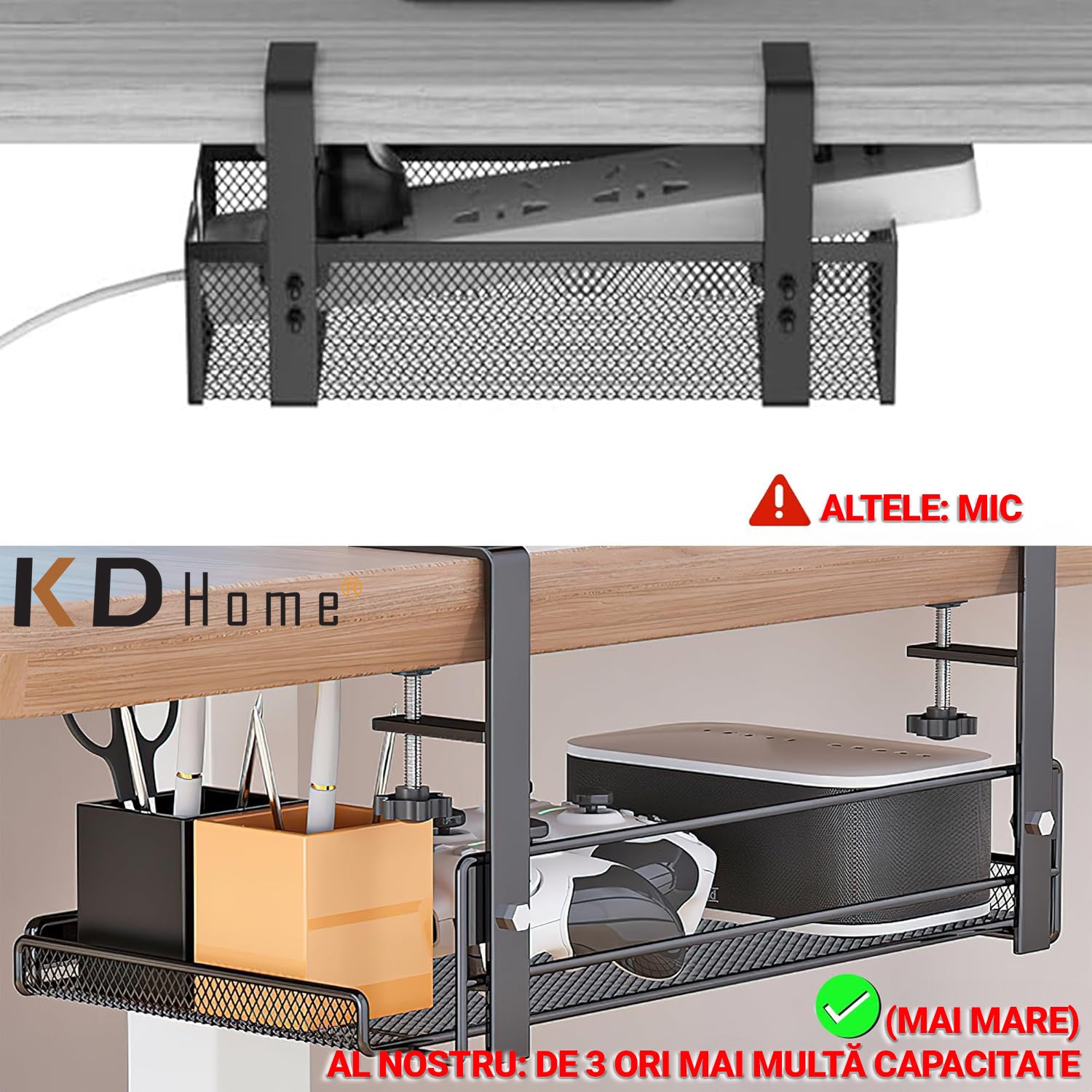 Organizator Birou Tip Suport KD Home DeskNest
