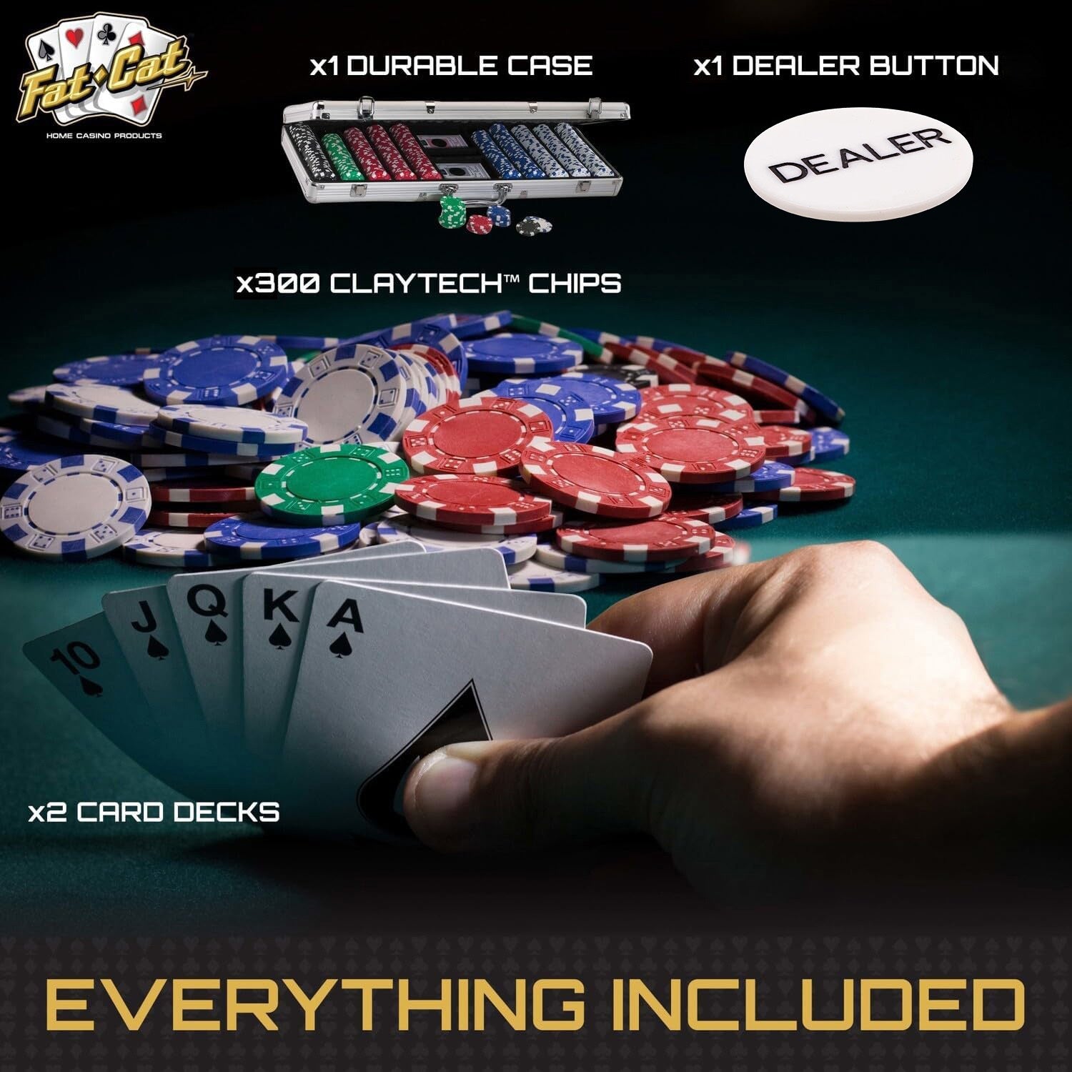 Set Poker Premium KD Home High Roller 300