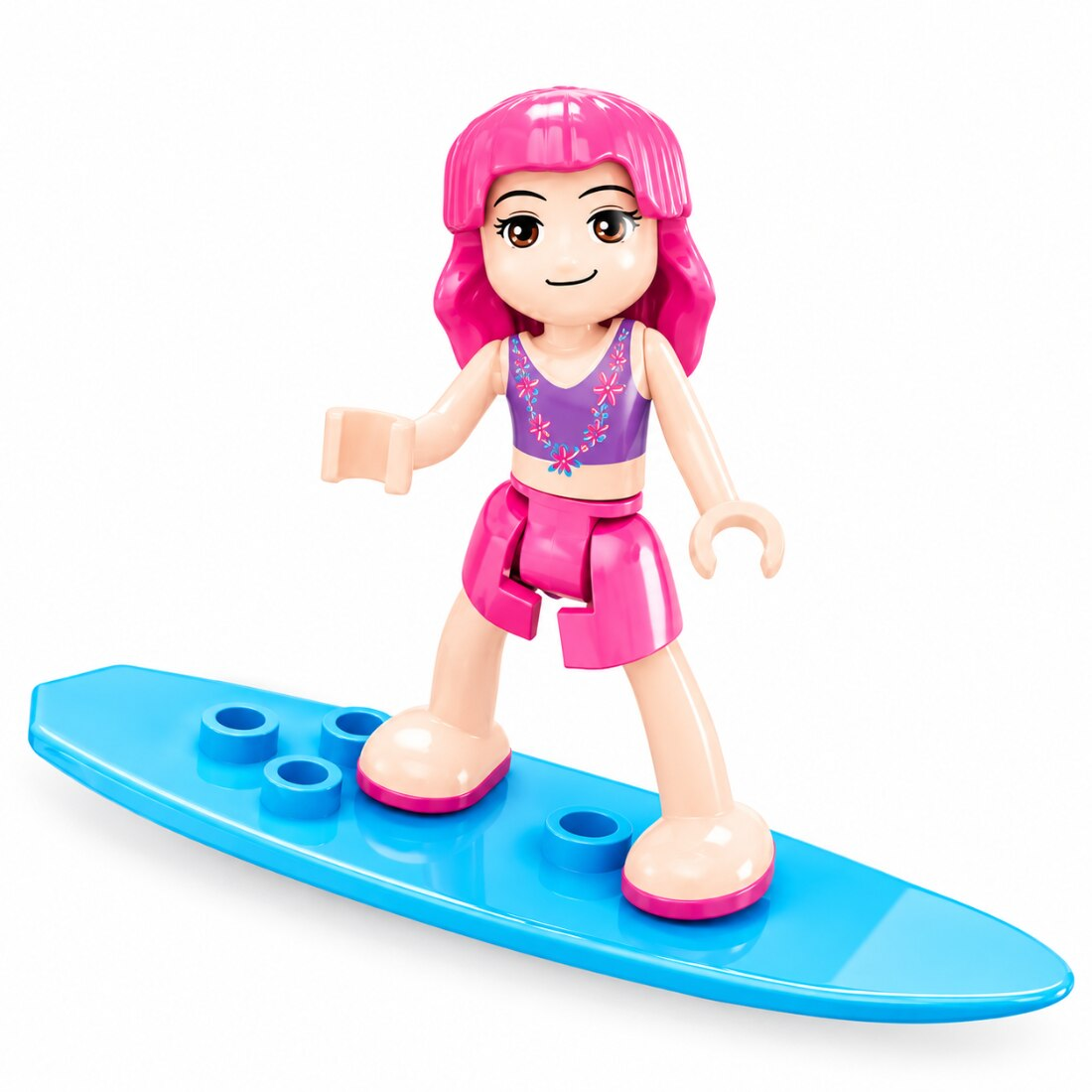 Set de Constructie cu Piese Tip Blocuri Constructie 228 Piese MiniBric Surf House, 4551